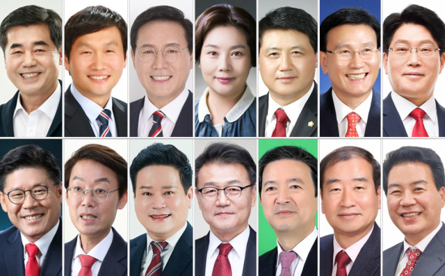 (시계방향)오세혁, 조현일, 황상조, 이성희, 이천수, 허개열, 김성준, 허수영, 김일부, 정재학, 유윤선, 류인학, 송경창, 안국중 順
