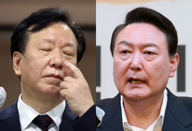 정호영 보건복지부 장관 후보자(왼쪽), 윤석열 대통령 당선인. 연합뉴스