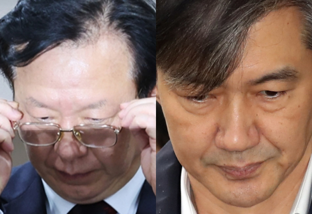 정호영 보건복지부 장관 후보자, 조국 전 법무부 장관. 연합뉴스