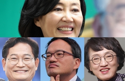 박영선, 송영길, 박주민, 김진애. 연합뉴스, 각 페이스북