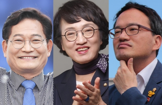 송영길, 김진애, 박주민. 각 페이스북