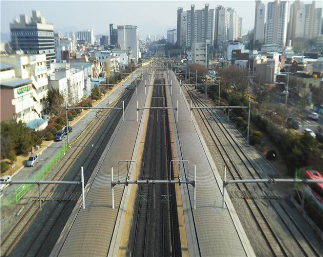 경부선 구미역사 대구방향. 매일신문 DB