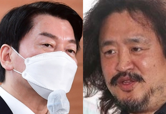 안철수(왼쪽), 김어준. 연합뉴스
