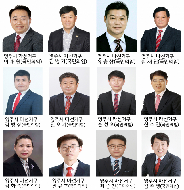 영주시 국민의힘 기초의원 공천자. 마경대 기자