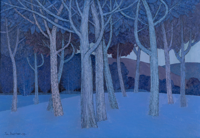 서창환, 무제, 1992, 캔버스에 유채, 88×129cm.