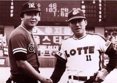 당대 최고의 라이벌이었던 선동열(왼쪽)과 최동원