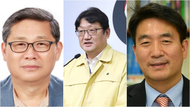 왼쪽부터 전병극 문화체육 1차관, 권기섭 고용노동부 차관, 안병윤 대통령실 선임행정관