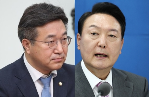 윤호중, 윤석열. 연합뉴스