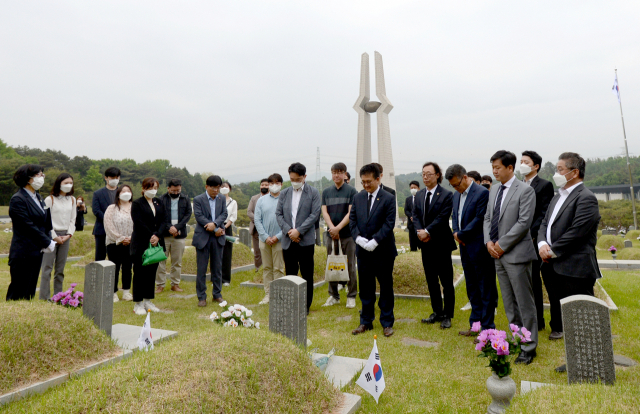 대구경북기협 등 전국 언론인들, 광주 찾아 42돌 5.18민주화운동 교류. 대구경북기협 제공