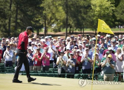 PGA챔피언십 개막 앞두고 코스 또 연습한 우즈 