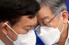송영길, 이재명. 연합뉴스