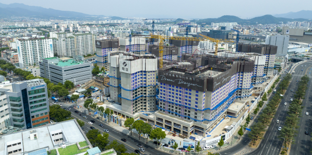 대구 동구 일대 아파트 건설 현장 모습. 매일신문 DB