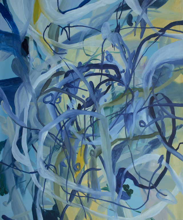 권민주, 충돌, 72.7×60.6cm, oil on canvas, 2022.