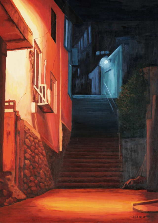 문성국, 기억 그리고 스물, 90.9×65.1cm,oil on canvas.