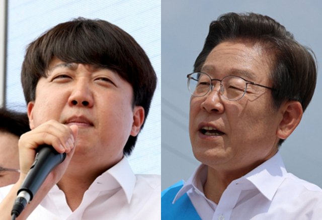 이준석(왼쪽), 이재명. 연합뉴스