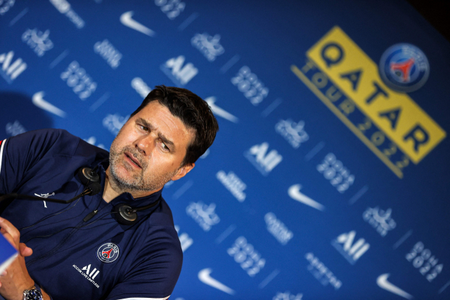 PSG 사령탑으로 부임한 지 18개월 만에 물러나는 마우리시오 포체티노 감독. AFP=연합뉴스
