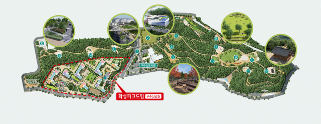 구수산공원 개발 계획도. 화성개발 제공