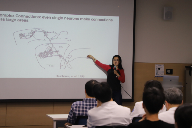 이진형 미국 스탠포드대 교수가 지난 12일 계명대 동산병원에서 특강을 진행했다. 계명대 동산병원 제공