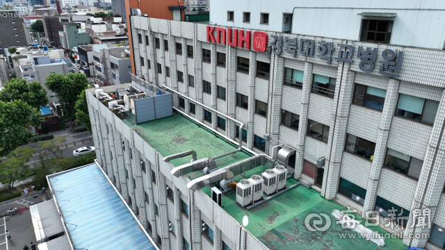 대구 중구 삼덕동 상공에서 바라본 경북대병원의 모습. 매일신문DB