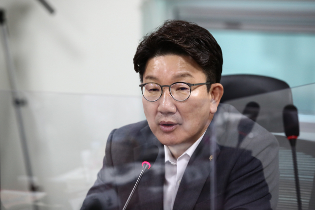 백승렬 기자 국민의힘 권성동 당대표 직무대행 겸 원내대표가 19일 국회 의원회관에서 양금희 의원실 주최로 열린 