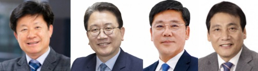 더불어민주당 차기 대구시당위원장 후보군. 왼쪽부터 김용락, 강민구, 권택흥, 김성태. 매일신문 DB.