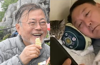 문재인, 윤석열. 인스타그램