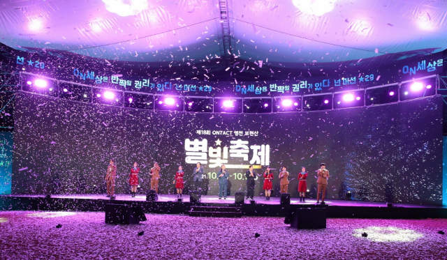 지난해 보현산별빛축제 개막행사 모습. 영천시 제공
