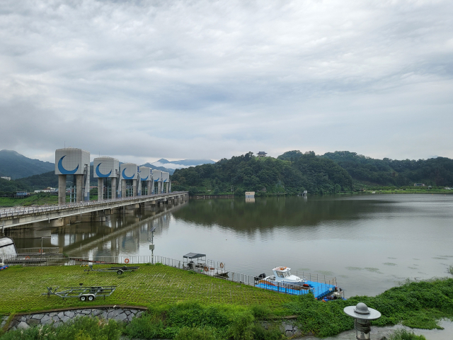 16일 낙동강 칠곡보(해평지점) 일대 전경. 대구환경청 제공