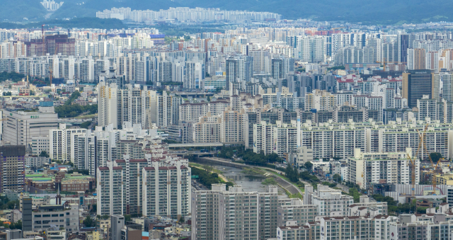 대구 신천 주변 아파트단지.