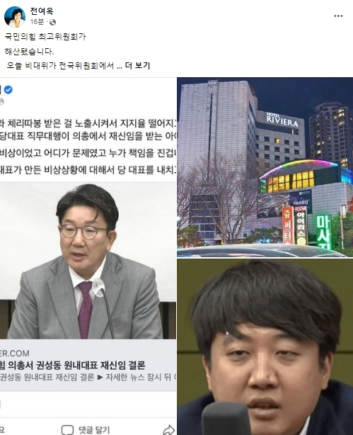 전여옥 전 국회의원 페이스북