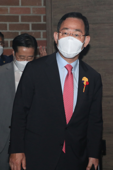 국민의힘 주호영 비상대책위원장이 19일 오전 서울 중구 국립정동극장에서 열린 재외한국어교육자 국제학술대회에 참석하고 있다. 연합뉴스