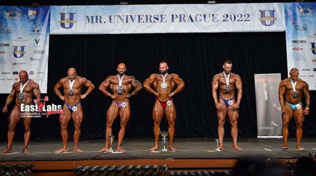 2022 IFBB 세계피트니스선수권대회 및 IFBB 남자 월드컵 대회의 열기가 달아오고 있는 가운데, 지난 대회 우승자들이 포즈를 취하고 있다. 경북보디빌딩협회 제공