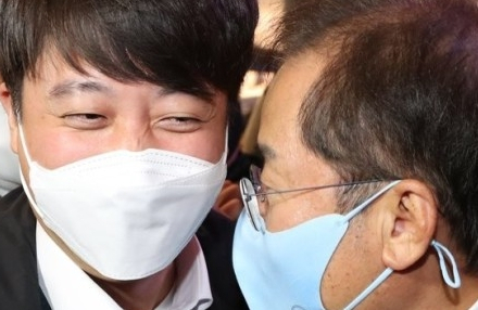 이준석, 홍준표. 연합뉴스