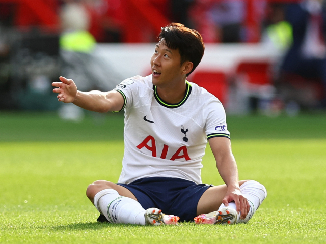 29일(한국시간) 잉글랜드 노팅엄의 더 시티 그라운드에서 열린 2022-2023시즌 프리미어리그(EPL) 4라운드. 토트넘의 손흥민. AEP=연합뉴스