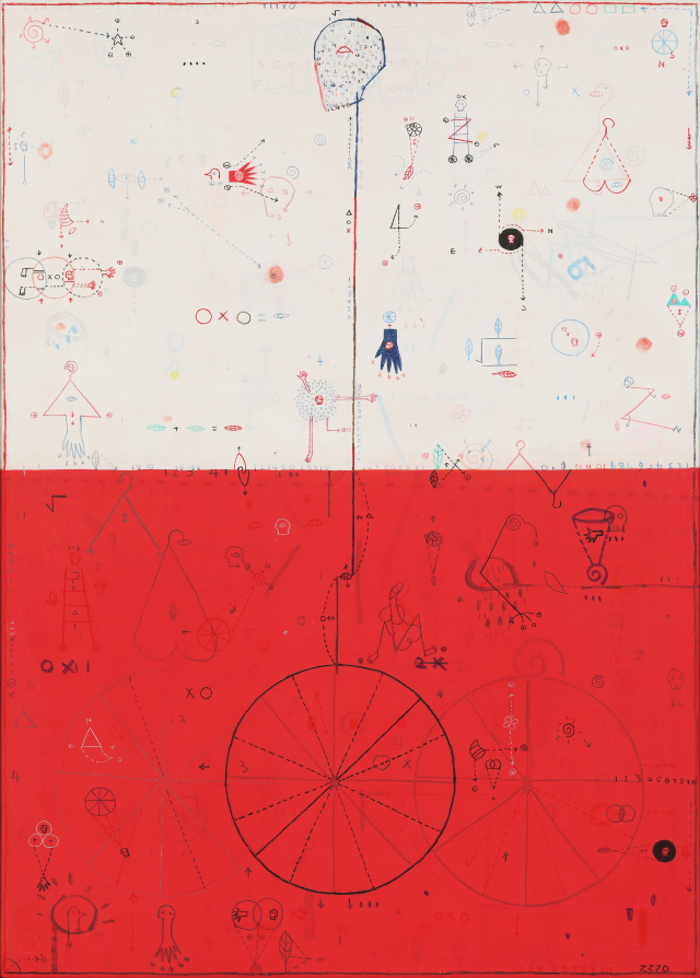 이상용, intuitum2170, mixed media on canvas, 50x70cm, 2021.