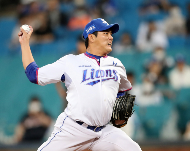 삼성라이온즈 우완 홍정우. 삼성라이온즈 제공