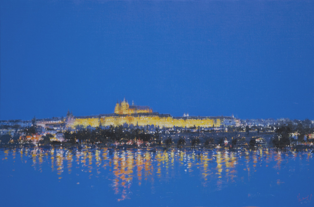김성호, 새벽-프라하(체코), oil on canvas, 90.9x60.6cm, 2022.