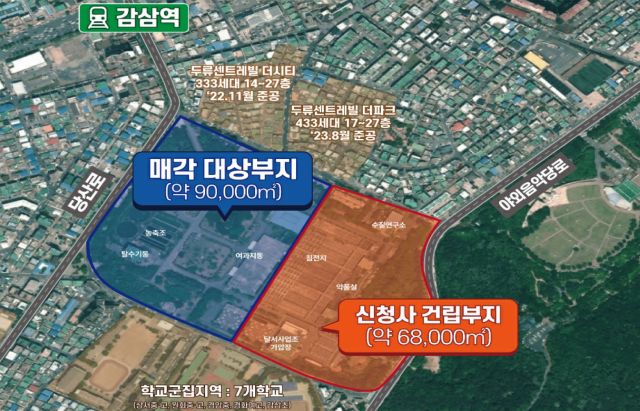 두류정수장 부지 활용 구상안. 대구시 제공