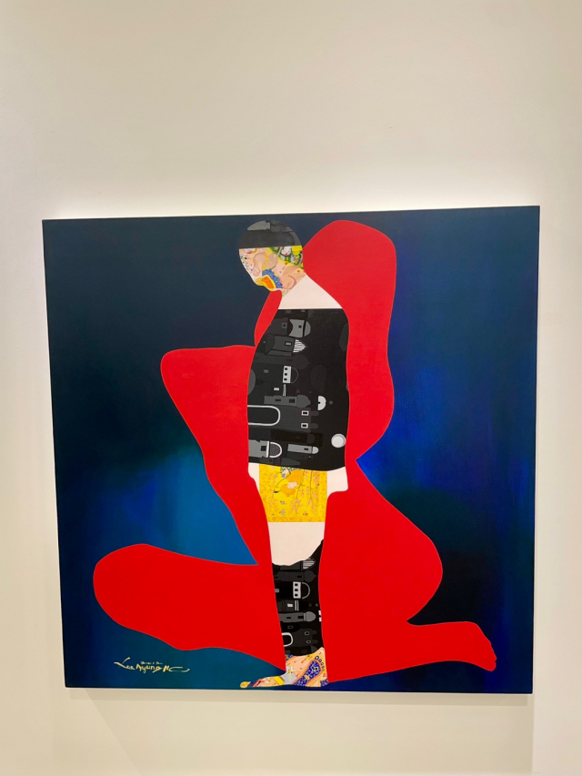 황홀한 단조로움, Acrylic on canvas, 90x90cm, 2012.