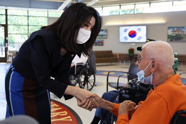 김건희 여사가 지난 21일(현지시간) 미국 뉴저지주 