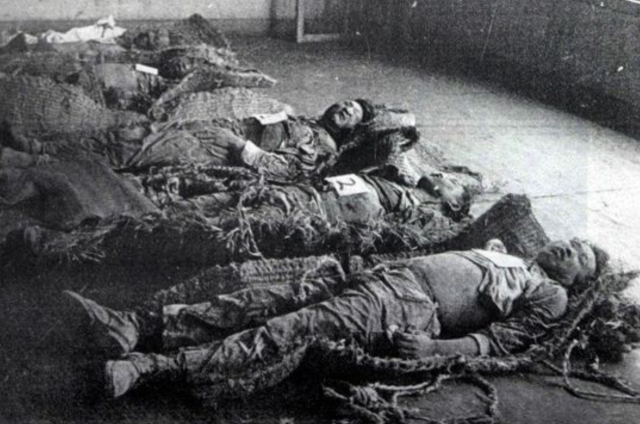 1946년 10월 2일 대구 시위에서 희생된 피살자. 미국 국립문서기록관리청. 10월항쟁유족회 제공.