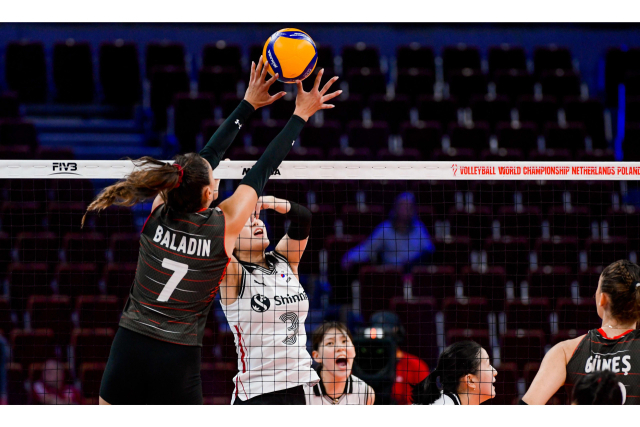 27일 폴란드 그단스크에서 열린 2022 국제배구연맹(FIVB) 세계여자선수권대회 B조 2차전 한국-튀르키예 경기 장면. 국제배구연맹 홈페이지 캡처