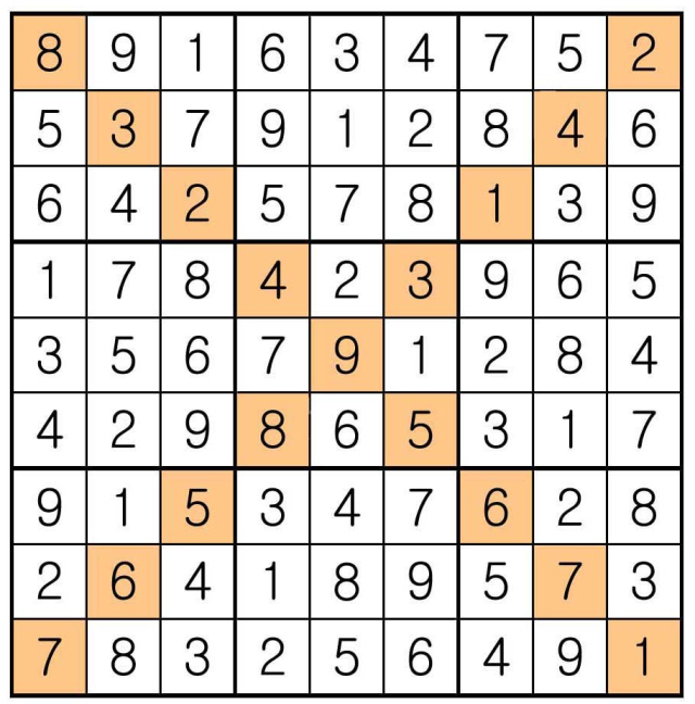 스도쿠정답 185회