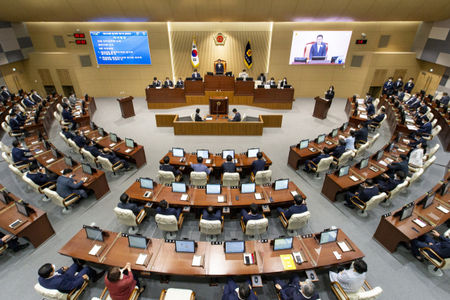 경상북도의회 본회의장 모습. 매일신문 DB