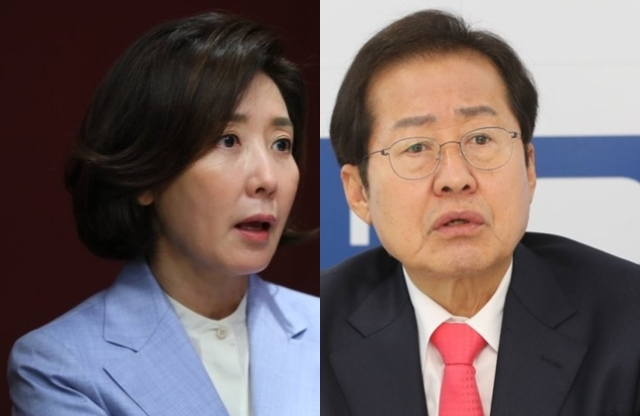 나경원, 홍준표. 연합뉴스
