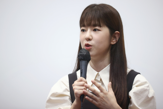 배우 박혜수가 9일 오후 부산 해운대구 영진흥위원회 시사실에서 열린 영화 