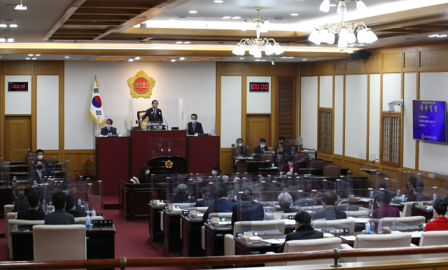 대구시의회 본회의 모습. 시의회 제공