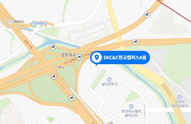 화재가 발생한 경기 성남시 분당구 삼평동 SK 판교 캠퍼스 A동 위치. 네이버