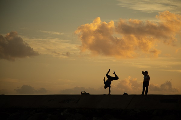 진형식, Sunset yoga, 2018.