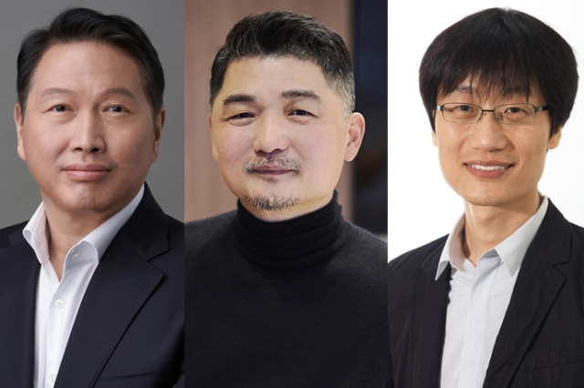 최태원 SK회장, 김범수 카카오 이사회 의장,이해진 네이버 GIO 순.